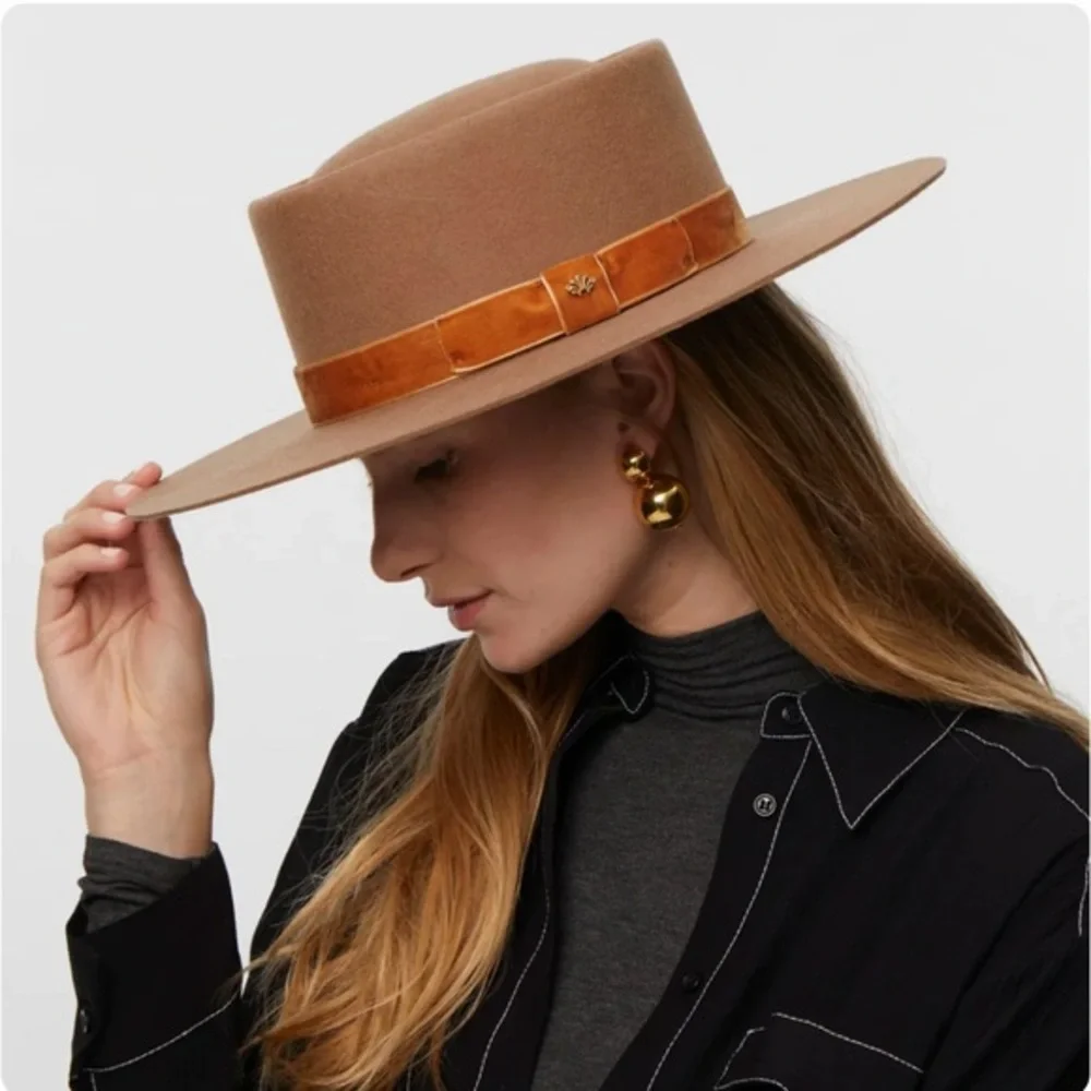 LELE SADOUGHI HARVEST MICHELLE WOOL HAT - Picture 1 of 6